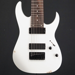 Used Ibanez RG8 8 string guitar in White URG81