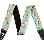 Fender Floral Strap, Surf Green, 2" 0990638049