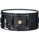 Tama WOODWORKS POPLAR 14"x5.5" SNARE DRUM - Black Oak Wrap WP1455BKBOW