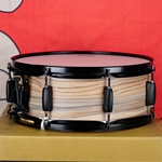 New Tama WOODWORKS POPLAR 14"x5.5" SNARE DRUM - Natural Zebrawood Wrap WP1455BKNZW