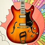 Hagstrom '67 Viking II Limited Edition Hollowbody Electric Guitar, Vintage Sunburst VIK67-VSB