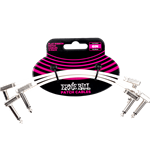 Ernie Ball FLAT RIBBON PATCH CABLE 6IN - White - 3 PACK P06385