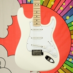 2008 Fender Standard Stratocaster Electric Guitar - Olympic White ISS22095
