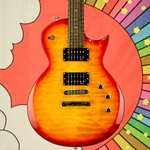 Esp Ltd 2007 ESP Ltd EC-100QM Electric Guitar, Cherry Sunburst ISS22092