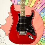 2019 Squier Affinity Stratocaster Guitar, Red, HSS ISS22153