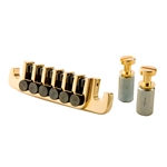 Gibson Accessories TP-6 Tailpiece w/ Fine Tuners, Studs & Inserts - Gold PTTP-040
