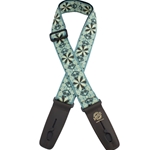 Lock-it Lock-It 2" Jaquard Green Flowers Strap LIS-304-J19