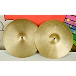 60's Zildjian 14" Avedis A Hi-Hats Set Pair, Thin Lightweight 705g 735g ISS22383