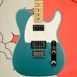 Used 2019 Fender Player Series Telecaster HH Electric Guitar, Tidepool Blue, Carry Bag ISS22387