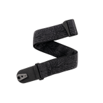 D'addario Pad Lock Woven Guitar Strap, Lightning Black 50TB02-R