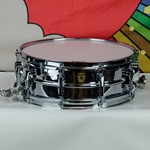 Early Pre Serial 60's Ludwig Keystone 14 x 5" Super Sensitive COB Chrome over Brass Snare Drum ISS22806
