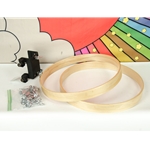Xyz Used Drum Lifter, 14" maple rings (2) and 16 claws, Floor Drum To Bass Drum Conversion Kit ISS23467