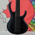 Ibanez Iron Label BTB625EX Bass Guitar, Flat Black BTB625EXBKF