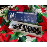 hipshot Used Hipshot Grip-Lock Open Tuning Machines Black, six to one side. ISS24042