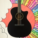 Martin GPCX1EBLK X-Series Grand Performance Acoustic Electric, Black, Gig bag