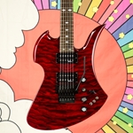 BC Rich Used B.C. Rich Mockingbird ST 2008 - Red Quilt Electric Guitar UBCMOCKINGBIRD