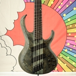 Used Ibanez BTB805MS 5-String Bass Guitar w/ Hardcase, Transparent Gray Flat ISS24806