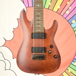 Used Schecter Omen-8 String Electric Guitar, Natural Finish ISS24904