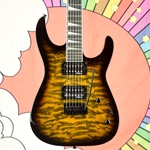 Jackson JS Series Dinky® JS20 DKQ 2PT, Amaranth Fingerboard, Transparent Tobacco Burst 2910231582