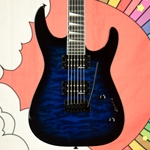 Jackson JS Series Dinky® JS20 DKQ 2PT, Amaranth Fingerboard, Transparent Blue Burst 2910211586