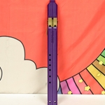 BaFlute Native American Style Drone Flute, Double Chamber,  3d Printed, Key of A, Purple ADBAFLUTE-PUR