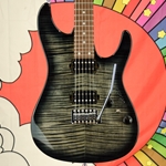 Ibanez Standard AZ24S1F Electric Guitar, Transparent Black Sunburst