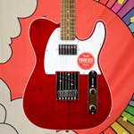 Squier Affinity Series® Telecaster® FMT SH, Laurel Fingerboard, White Pickguard, Crimson Red Transparent 0378280538