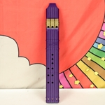 BaFlute Baflute Triple Native American Style Drone Flute, A 432 Hz, Purple, 3D Printed TRI432PUR