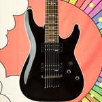 Used Schecter Omen-7 7-String Electric Guitar, Black ISS28286