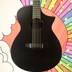 Ibanez AEWC621 Acoustic-Electric Guitar, Black Out AEWC621BOT