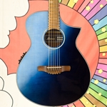 Used Ibanez AEWC32FM Indigo Sunburst Fade Acoustic Electric Guitar ISS28511