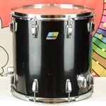 Used '70s Ludwig 16" x 16" Floor Tom, Black (B/O Badge) ISS28710