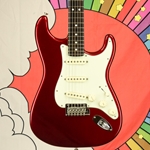 Used Fender USA American Mod Shop Stratocaster, Candy Apple Red, Rosewood Board ISS28719