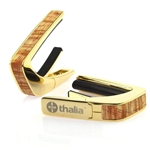 Thalia 24k Gold finish Capo w/AAA Hawaiiian Koa Inlay TH-CG200-HK