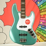 Squier Affinity Series® Active Jazz Bass®, Laurel Fingerboard, White Pickguard, Mystic Sea Foam Green 0378700585