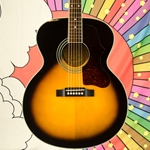 Used Epiphone EJ-200 Limited Edition Custom Shop Artist Acoustic Guitar, Vintage Sunburst, LR Baggs Pickup, Hardcase ISS28863