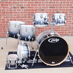 Used PDP Concept Maple 7 Piece Drum Kit, Black Sparkle Fade ISS28814