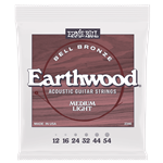 Ernie Ball Medium Light Earthwood Bell Bronze Acoustic Guitar Strings 12-54 P02346