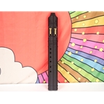 BaFlute F# Medium Low Tone Drone Flute, 432hz Double Chamber Drone Flute, Native American Style Flute, Black DUO362BLK