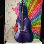 Used Stentor Harlequin Purple Cello 4/4, Bow & Case ISS28942