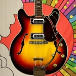 Used 60's Bruno Conqueror Archtop Teisco Del Ray, Electric Guitar, Case ISS29339