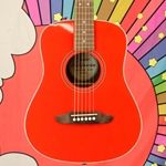 Fender California Standard Redondo Mini with Bag, Spruce Top, Fiesta Red w/bag 0974101140