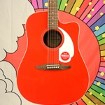 Fender California Standard Redondo™ CE, Spruce Top, Ivory Pickguard, Fiesta Red 0974221540