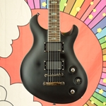 Used 2012 Charvel Desolation DC-1 ST Electric Guitar, Flat Black, EMG Pickups ISS29357