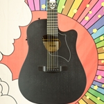Ibanez ALT31 Altstar Dreadnought Acoustic-Electric Guitar, Weathered Black (Factory 2nd) ALT31WK-2ND