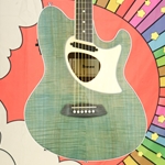 Ibanez TCM50FMODB Talman Open Pore Acoustic Electric Guitar, Blue Denim (Factory 2nd) TCM50FMODB-2ND