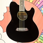 Ibanez Talman TCY10EBK Acoustic/Electric Guitar, Black High Gloss (Factory 2nd) TCY10EBK-2ND
