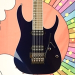 Ibanez Prestige RG2027XL 7-string Electric Guitar, Dark Tide Blue, Hardcase (Factory 2nd) RG2027XLDTB-2ND