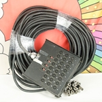 Used Rapco 24x4 150-Foot Snake 1/4" TRS Returns 150' from box to cable fan terminations ISS29206