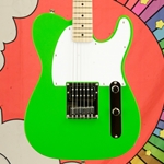 Used Squier Sonic Esquire H Telecaster, Humbucker - Lime Green ISS29521